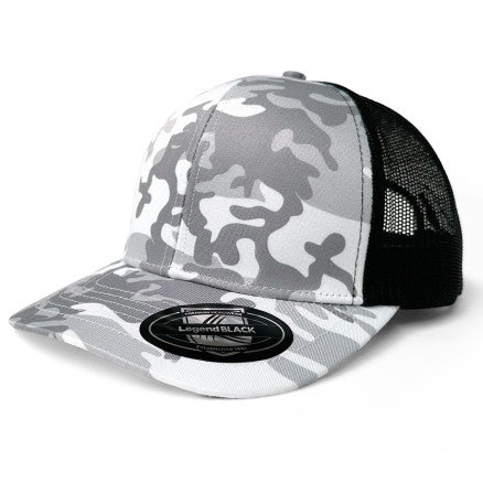 7016 Snow Camo Trucker