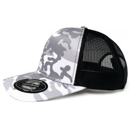 7016 Snow Camo Trucker