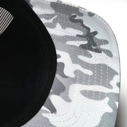 7016 Snow Camo Trucker