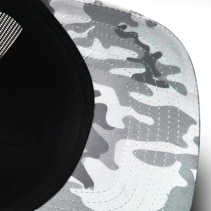7016 Snow Camo Trucker
