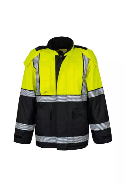 AUS1007 Hi-Vis Padding Jacket With Reflective Tape
