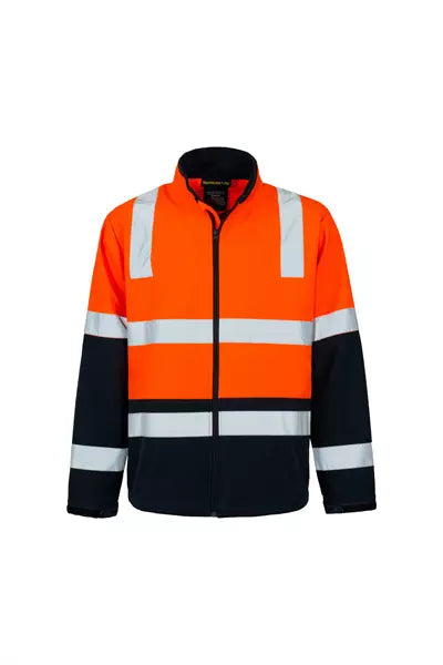 AUS2006 Hi-Vis Softshell Jacket + Reflective Tape