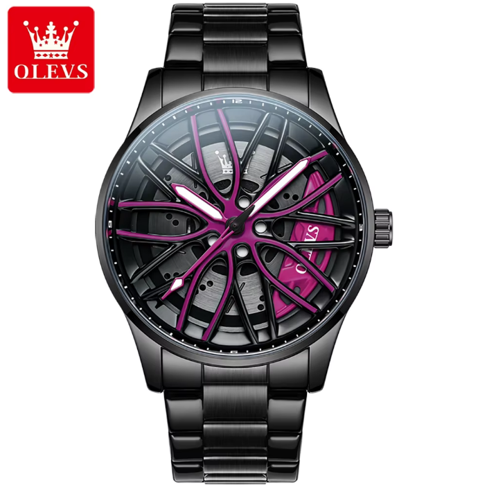 Men Watches Luxury OLEVS 9937OEM Purple