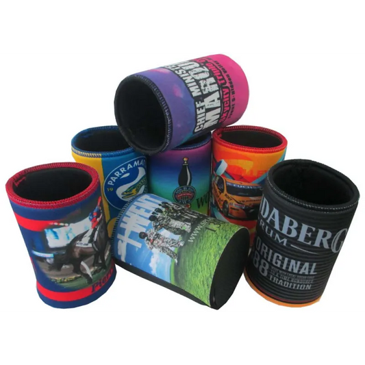 Stubby Koozie Overlock  + Logo